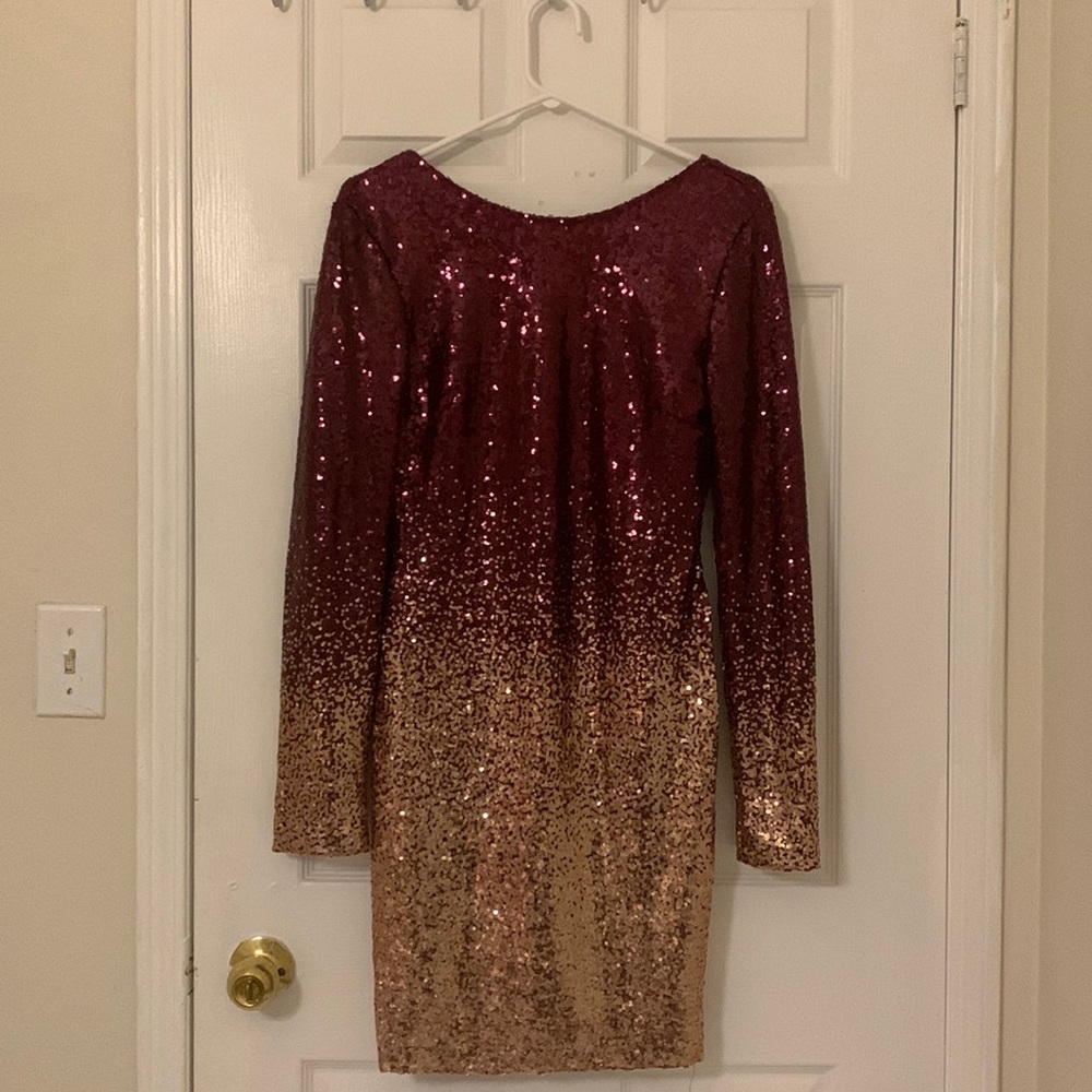 Ombré Sequin Dress